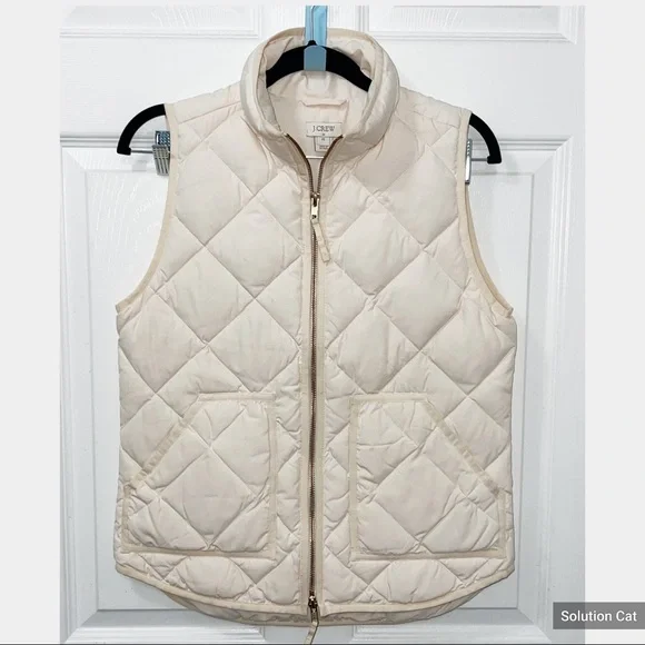 New J.CREW Excursion Quilted Down Vest Size 00 - Picture 7 of 7